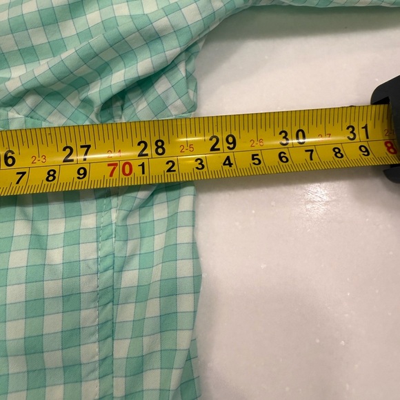 Vineyard Vines Performance Men’s Green Check XXL Long Sleeve Button Up - Picture 7 of 13